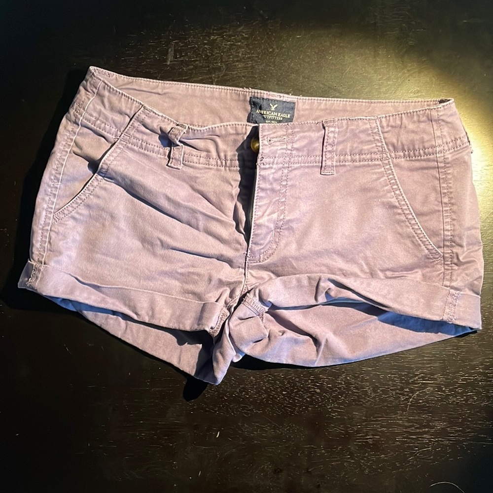 Purple American eagle shorts